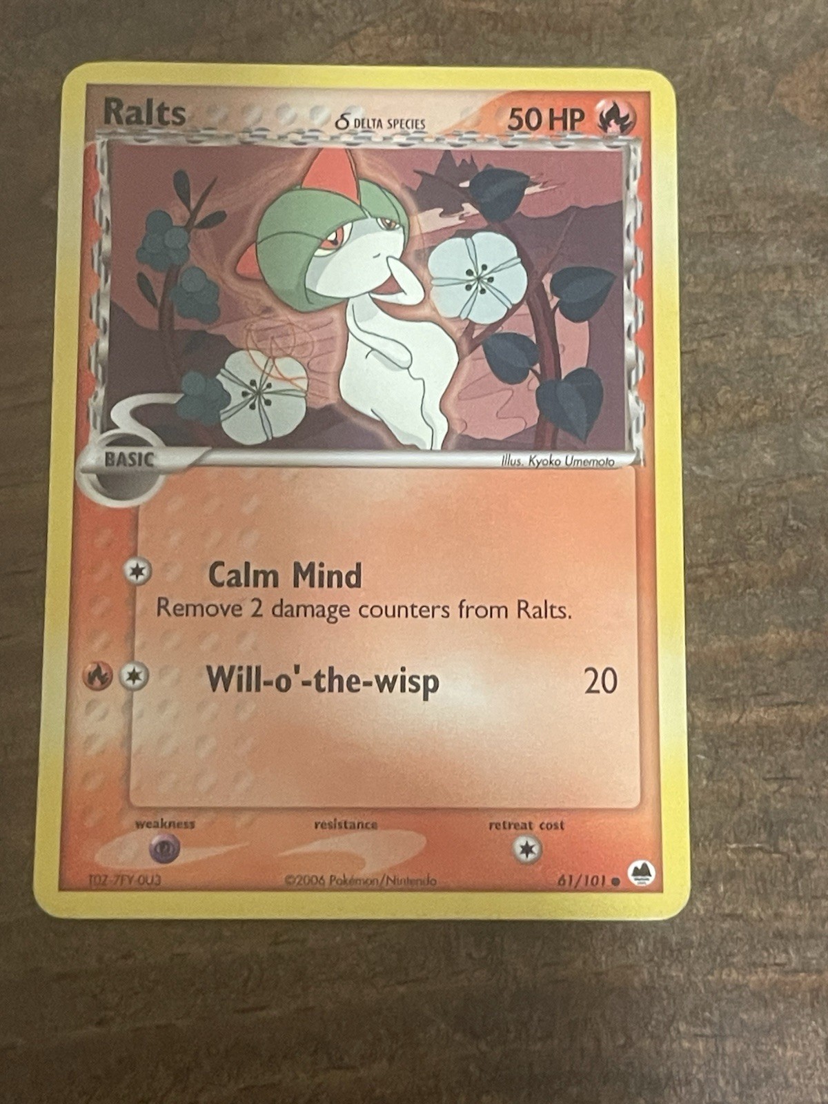 Ralts Delta Species 61/101 2006 Pokemon TCG Dragon Frontiers Regular