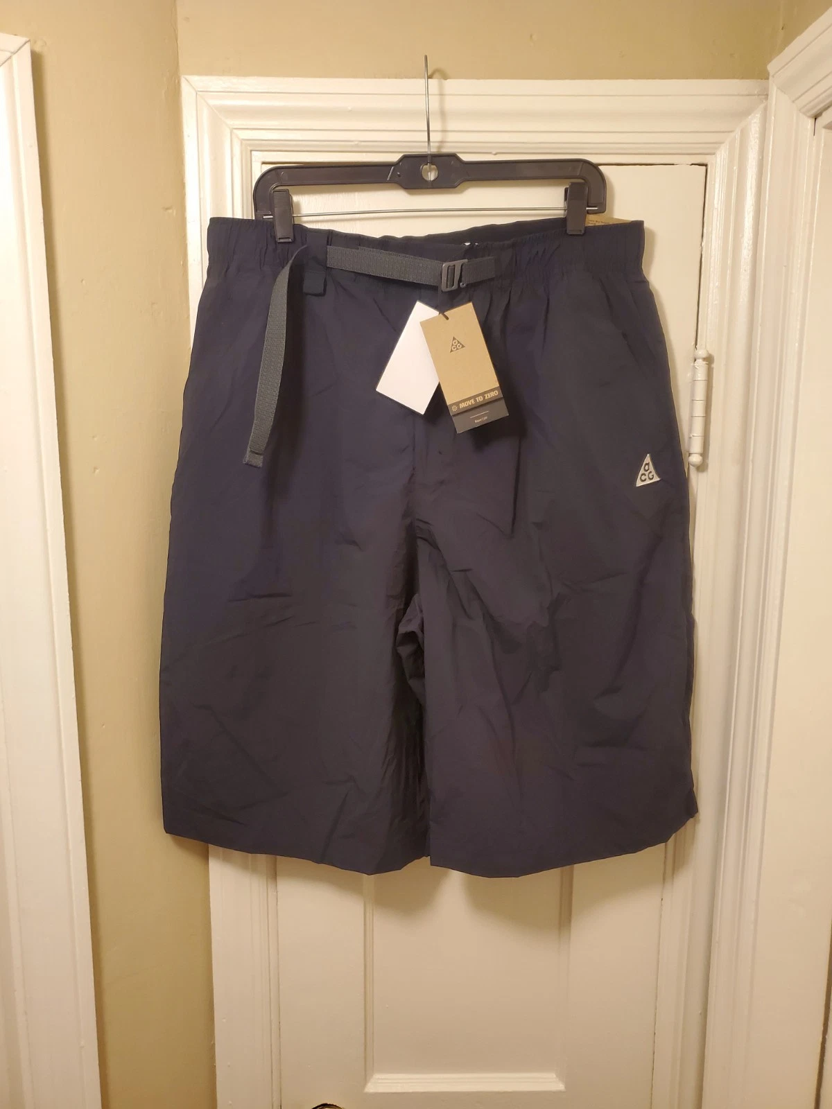 Nike ACG Shorts Orb Weaver Mens LT LARGE-Tall Oversized UV Repel Black