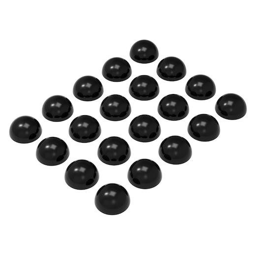 Green Stuff World 12mm Plastic Half Balls 20pcs