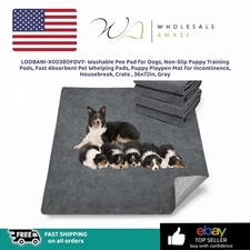 LOOBANI-X0038OFDV7-Washable Pee Pad for Dogs, Non-Slip Puppy Training Pad