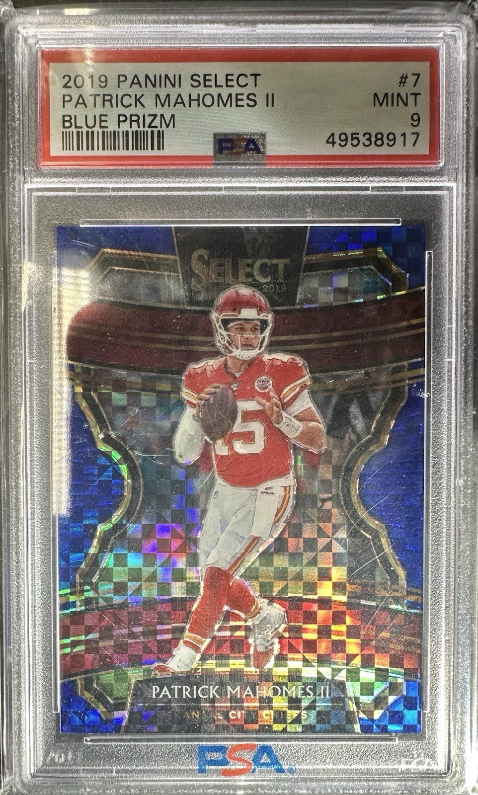 2019 Panini Select - Concourse Patrick Mahomes II #7 Blue Prizm 85/ 175