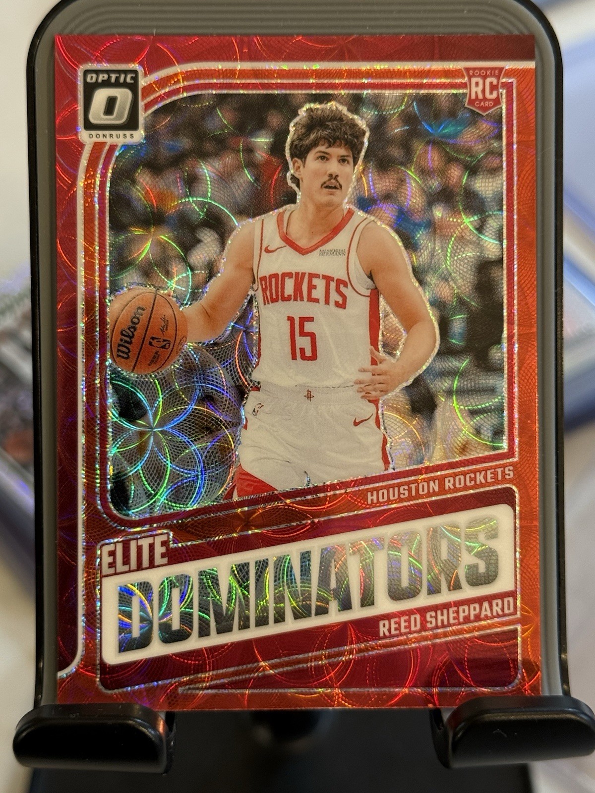 2024-25 Panini Donruss Optic Reed Sheppard RC Elite Dominators Red International