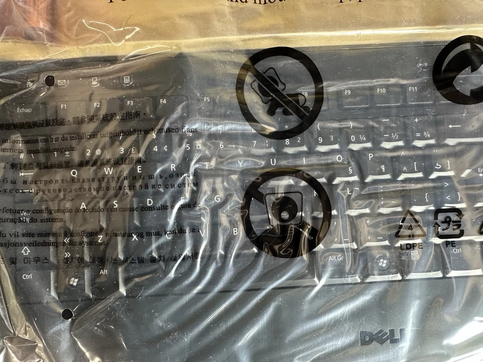 New Dell Slim Wireless Multimedia Black French Keyboard No Receiver M787C M758C - Image 2 of 3