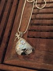 Bohemian Moonstone pendant 925 Dragonfly Charm , 925 Pendant, 925 Silver Chain — photo 1