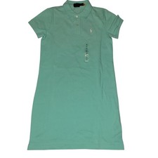 Polo Ralph Lauren Polo Lucy Mini Dress Womens XS Green Casual Classic NWT