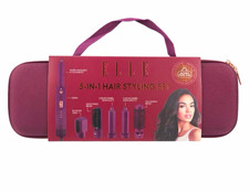 ELLE 5-in-1 Hair Styling Set, Interchangeable Attachments, Travel Case