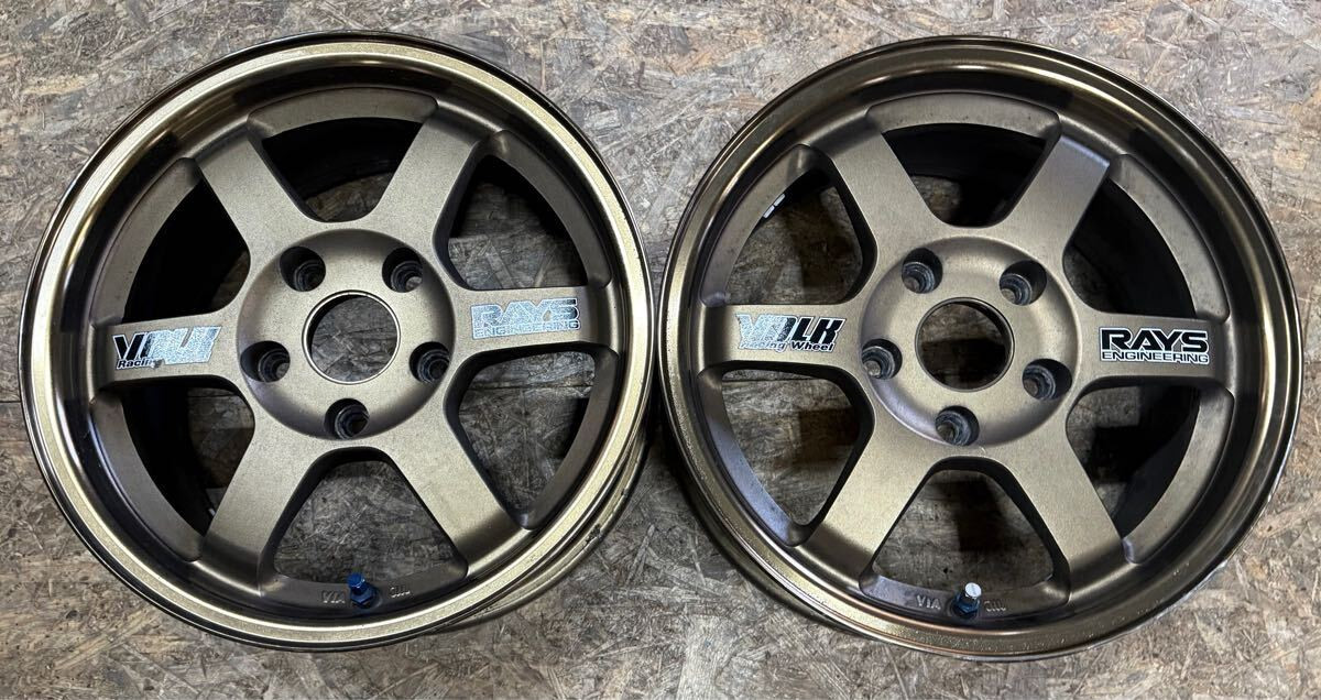 JDM RAYS Volk Racing TE37 15 inch 7J35 PCD 114.3 hole 5H JDM RAYS Volk Racing TE37 15 inch 7J35 PCD 114.3 hole 5H