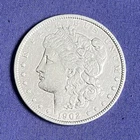 1902 Morgan Silver One Dollar Coin, 90% Silver