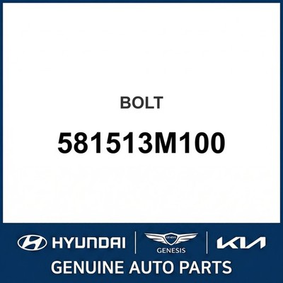 2008-2020 Hyundai Equus Schraube OEM Neu 581513M100