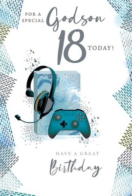 Für einen besonderen Patensohn zum 18. Geburtstag 18 heute schöne versierte Grußkarte