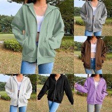 Sports Women Hoodie Sweatshirt Spring Breathable Zip Up Casual Comfortable