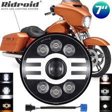 7" Motorcycle LED Headlight For Harley Electra Glide Ultra Classic Street Glide