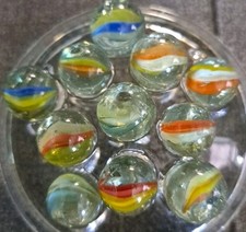 Lot Of 11 Estate Sale Marbles Cats Eye