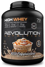 Revolution Nutrition High Whey Protein Powder 6LB Whey Isolate Gluten Free Le...