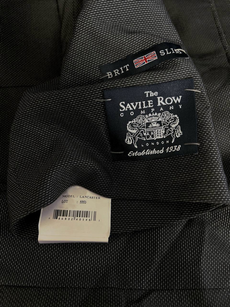 FILA Giacca blazer tuta uomo The Savile Row Company grigio occhio di uccellino taglia 42R