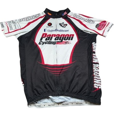 Pactimo Radtrikot Herren L schwarz rot Racing Kurzarm Shirt Paragon Santa