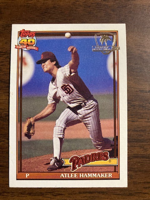 1991 TOPPS DESERT SHIELD BASEBALL #34 ATLEE HAMMAKER