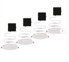 4 Pack - Commercial Electric 6in Led  Infiniti Edge Ultra Slim