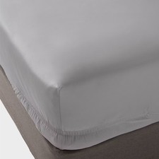 Queen 400 Thread Count Performance Fitted Sheet Classic Gray - Threshold: Cotton