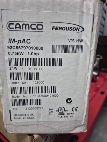Camco Ferguson 92C85797010000 IM-pAC Variable Speed Drive 0.75kW 1HP, 200-240VAC