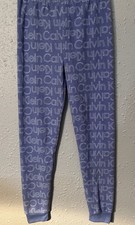 Calvin Klein Logo Size Boys Size 12 Blue Pajama Pants . New .