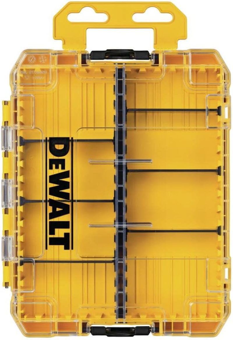 Boîte à Outils Tough Case - Organisateur Moyen 8 Compartiments - Jaune - Neuf Sous Emballage