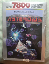 NEW Atari 7800 ASTEROIDS from 1987 - NIB, STILL SEALED IN ORIGINAL SHRINKWRAP! image