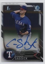 2016 Bowman Chrome Prospects Auto Connor Sadzeck #BCAP-CS Auto c6h