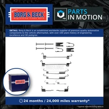 Hand Brake Shoe Fitting Kit fits ROVER STREETWISE 1.4 Rear 03 to 05 B&B 56407640
