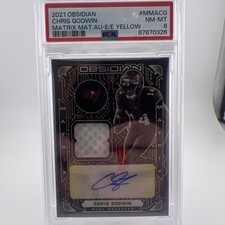 2021 Panini Obsidian - Matrix Materiale Autografi Chris Godwin #MMA-CG Elettrico 