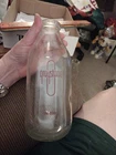 Vintage Graystone Dairy Milk Bottle, Clear Glass Quart