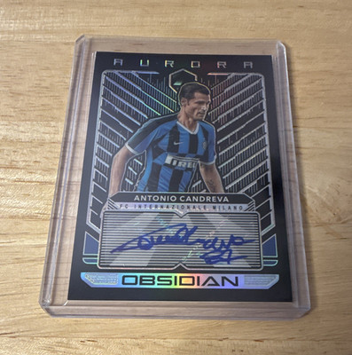 Panini 2019-20 Obsidian Aurora Autographs Antonio Candreva Inter AU-ACA /149