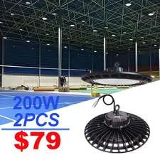 200W UFO Led High Bay Light Factory Warehouse Commercial Led Shop Lights 6500K