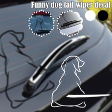 Funny Moving Tail Dog Car Sticker Window Wiper Decals  UK Rear Sticker-UK H1V9