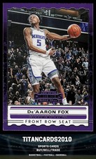 De'Aaron Fox 2019-20 Panini Contenders Purple Front Row Seat Kings #16