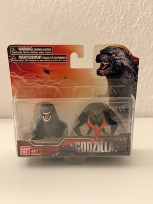 RARE 2Pack Godzilla Chibi 2014 Figur Godzilla MUTO Version A  BANDAI  New 