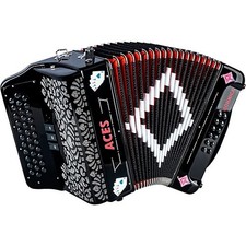 Hohner Hohnica Aces II FBbEb 3 Register Accordion - Black