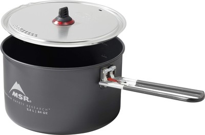 MSR 2.5 Liter Nonstick Ceramic Coated Solo Camping Cook Pot