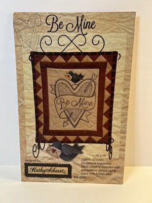 Kathy Schmitz Be Mine KS1220 Quilt Pattern 13x15 Bluebird Applique VGC Uncut