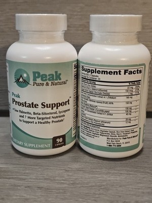 Peak Pure & Natural Prostate support  90 Count. Lot Of 2 . Exp. 05/27
