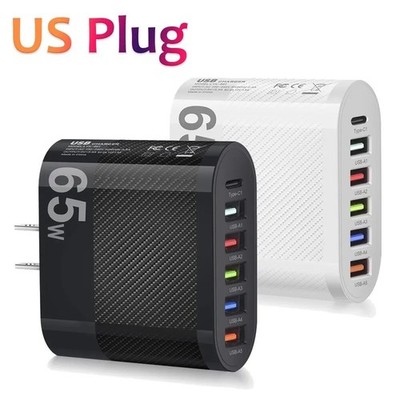 3.1A 5Ports USB Charger PD Charging Adapter For Xiaomi iPhone 13 Samsung Mobile
