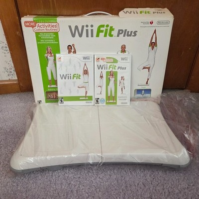 Nintendo Wii Fit Board Complete In Box With 2 Games - Wii Fit & Wii Fit Plus