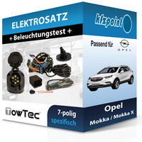 Towtec E-Satz 7Polig Fahrzeugspezifisch Passend für Opel Mokka / Mokka X NEU