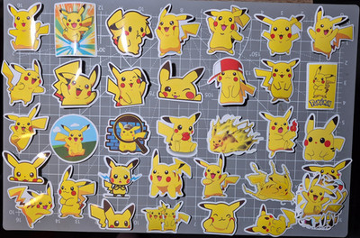 Pikachu Stickers 10 Pack Random Assortment Pokemon Sticker Decal - US Seller