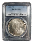 1884 CC Morgan Dollar PCGS MS64- Great Cartwheels!