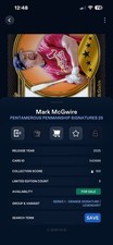 Topps Bunt Digital Legendary Pentamerous Penmanship MARK MCGWIRE 5cc