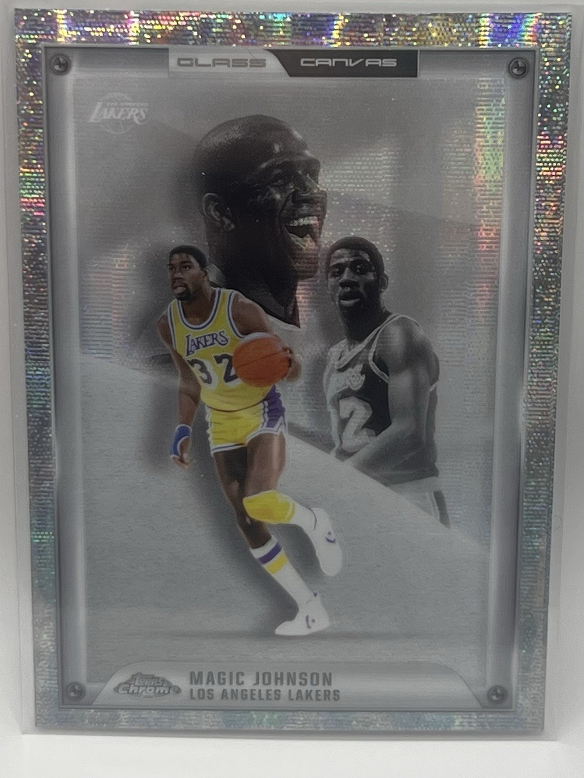 2025-26 Topps Chrome | Magic Johnson | Glass Canvas SSP #GC-14 | LA Lakers