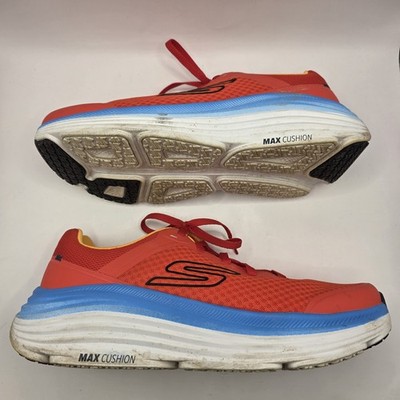 Skechers Max Cushion Endeavour Men's Size 10.5 Running Shoes Sneakers Red 220613