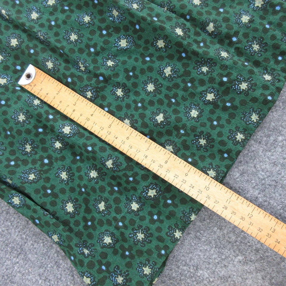 Toast Dress Womens 8 Green Floral Maxi Shirt Dress Button Front Short Sleeve - Image 3 of 4