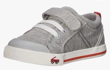 See Kai Run Tanner Boys Shoes Grey Jersey Size 1 NWOB